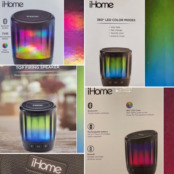 IHome Playglow Mini Bluetooth Portable Speaker - Picture 9 of 9